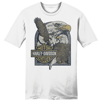 Camiseta Harley-Davidson® Eagle Collage para hombre - Blanca