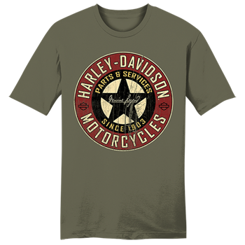 Men's Garage Icon Tee - Grape Leaf | Harley-Davidson® – House of