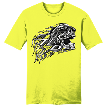 Camiseta Harley-Davidson® Rad Skull para hombre - Amarillo seguridad