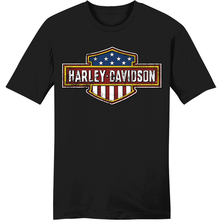Harley-Davidson® Men's Long Logo Tee - Black