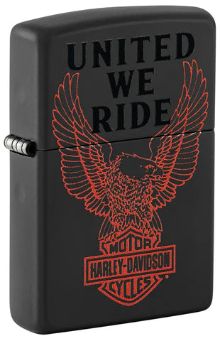 Harley-Davidson® 24 Black Matte Eagle Zippo® Lighter