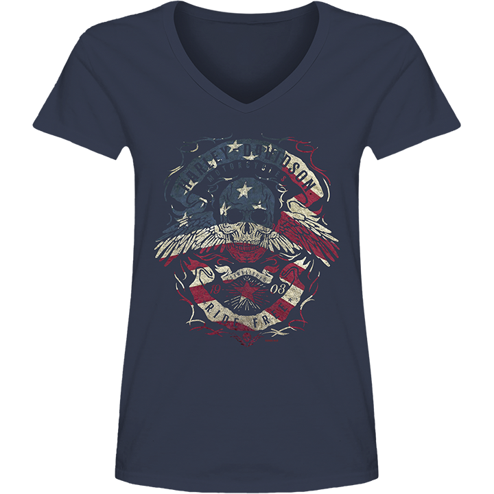 Harley-Davidson® Women's Flying Freedom Tee - Indigo