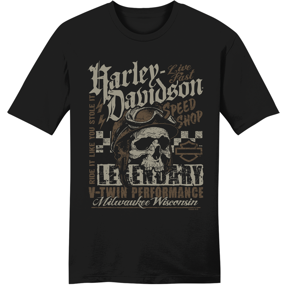 Harley-Davidson® Men's Stole It Short Sleeve T-Shirt - Black, Thunderbolt