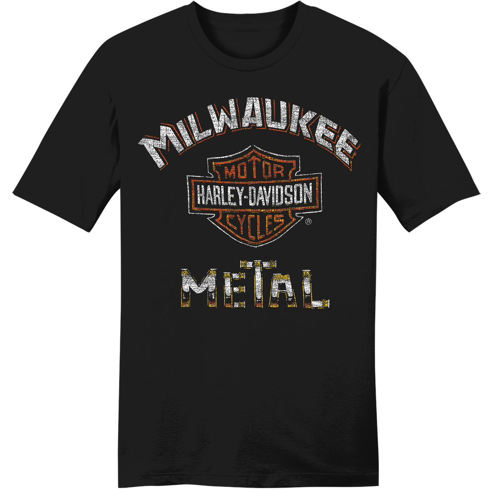 Harley-Davidson® Men's Milwaukee Metal Short Sleeve T-Shirt - Black, Knucklehead