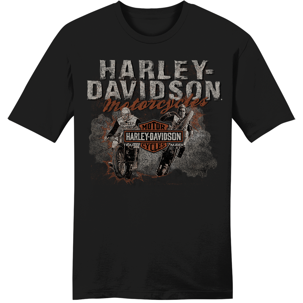 Harley-Davidson® Men's Hill Racers Short Sleeve T-Shirt - Black, Thunderbolt