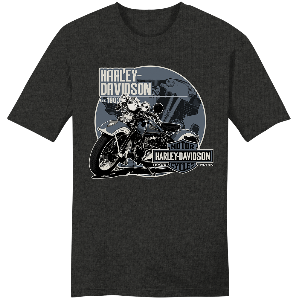 Harley-Davidson® Men's Knuckle Short Sleeve T-Shirt - Gray, Knucklehead