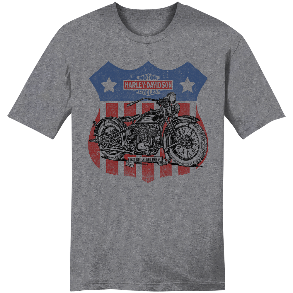 Camiseta Harley-Davidson® B&S Outline con cuello en V para mujer | Harley Orange