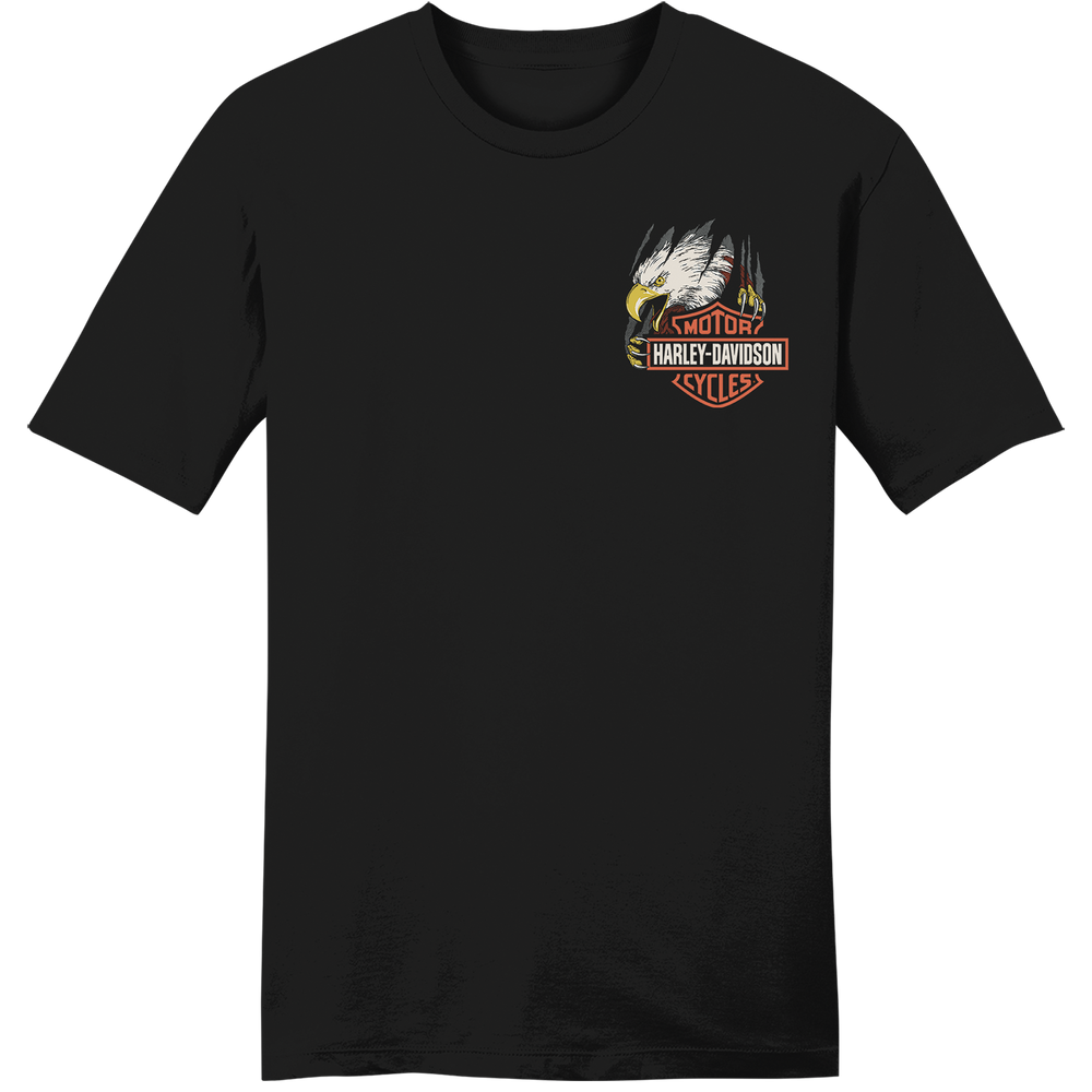 Harley-Davidson® Men's Eagle Shred Short Sleeve T-Shirt - Black, Knucklehead