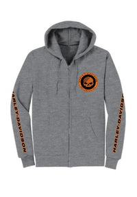 RK Stratman Harley-Davidson® Men's Willie Zip-Up Hoodie | Grey