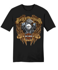 RK Stratman Harley-Davidson® Men's Chrome Perch T-Shirt | Custom Black