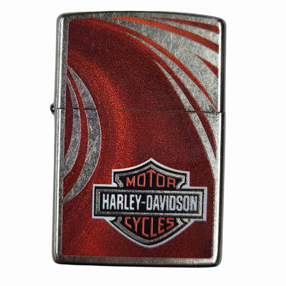 Harley-Davidson® Red Bar & Shield Chrome Zippo® Lighter