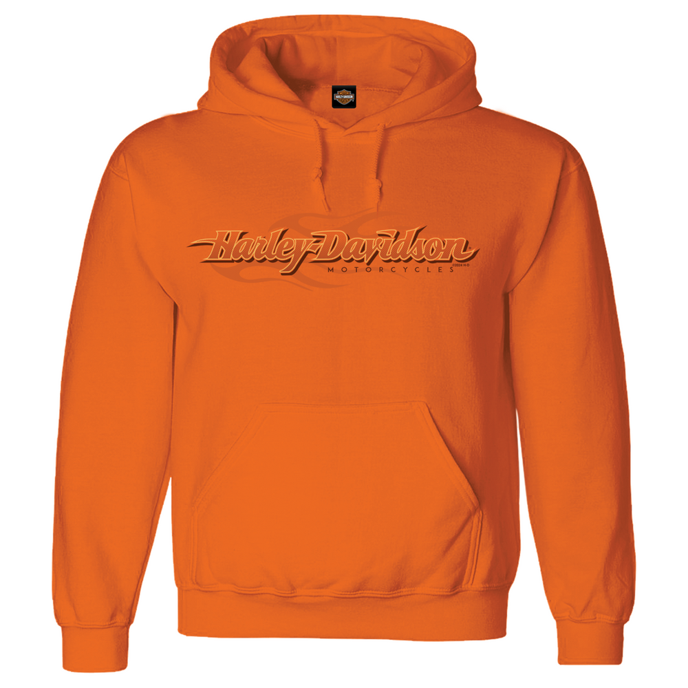 
                  
                    Harley-Davidson® Men's Harley Flames Pullover Hoodie | Orange | Lined Hood
                  
                