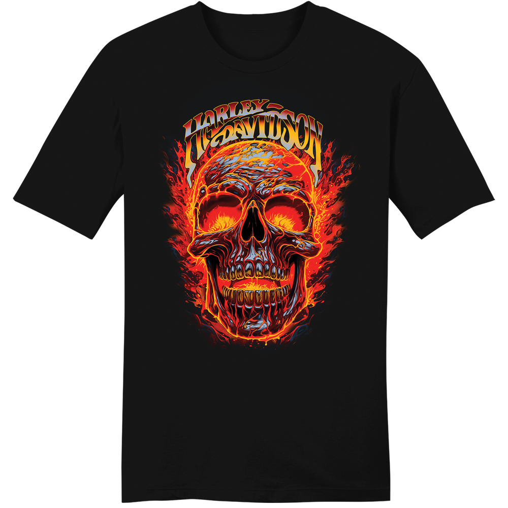 Harley-Davidson® Men's J Blaze Skull Short Sleeve T-Shirt | Black ...