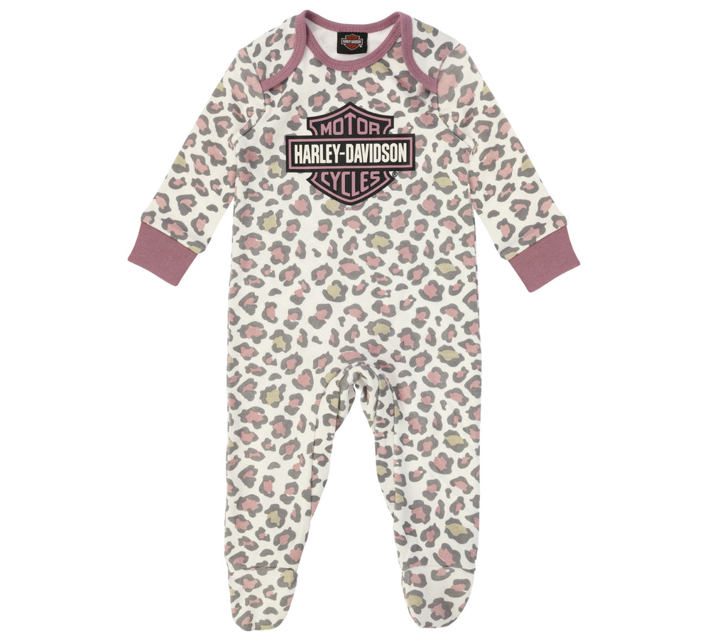 Harley-Davidson® Infant Girls' Footed Knit Coverall