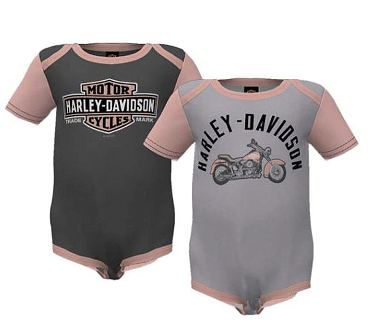 Harley-Davidson® Girls' 2-Pc Creeper Set | Long Bar & Shield® | Motorcycle