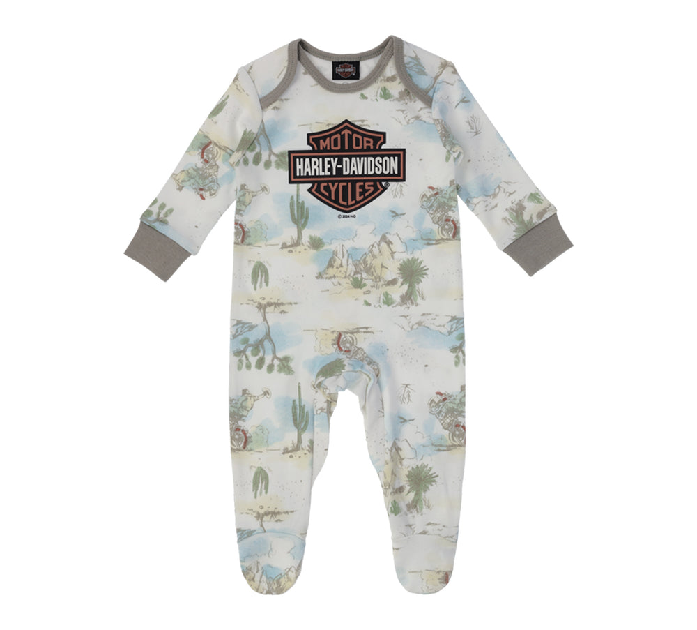 Harley-Davidson® Infant Boys' Rodeo Footed Knit Coverall