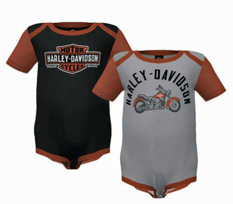 Harley-Davidson® Boys' 2-Pc Creeper Set | Long Bar & Shield® | Motorcycle