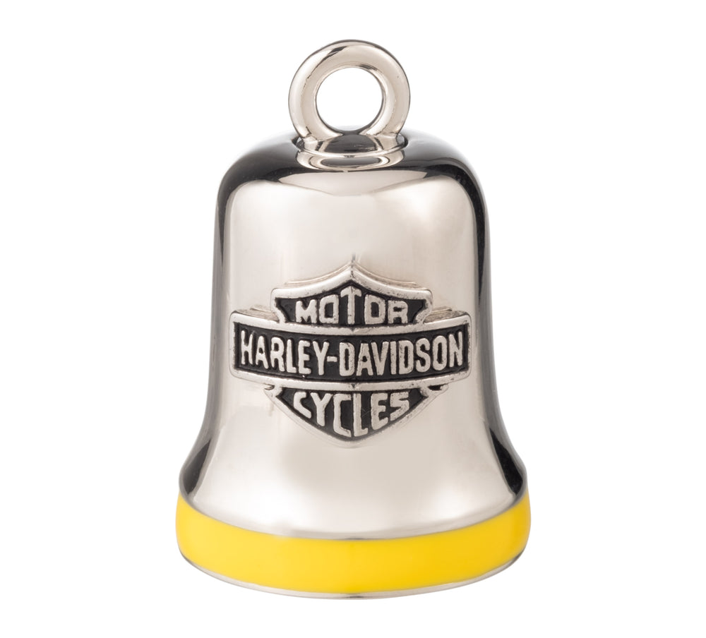 Harley-Davidson® Engraved Bar & Shield Ride Bell | Yellow Stripe