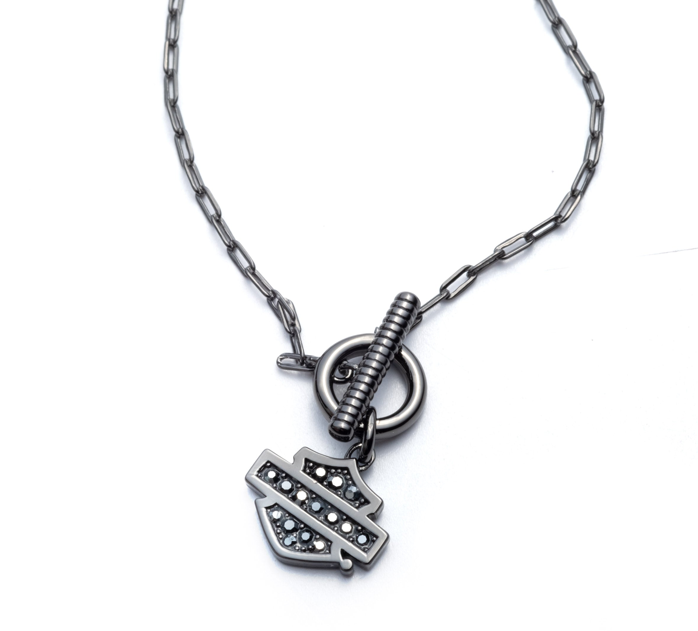 Harley-Davidson® Bar & Shield® Toggle Necklace | Sterling