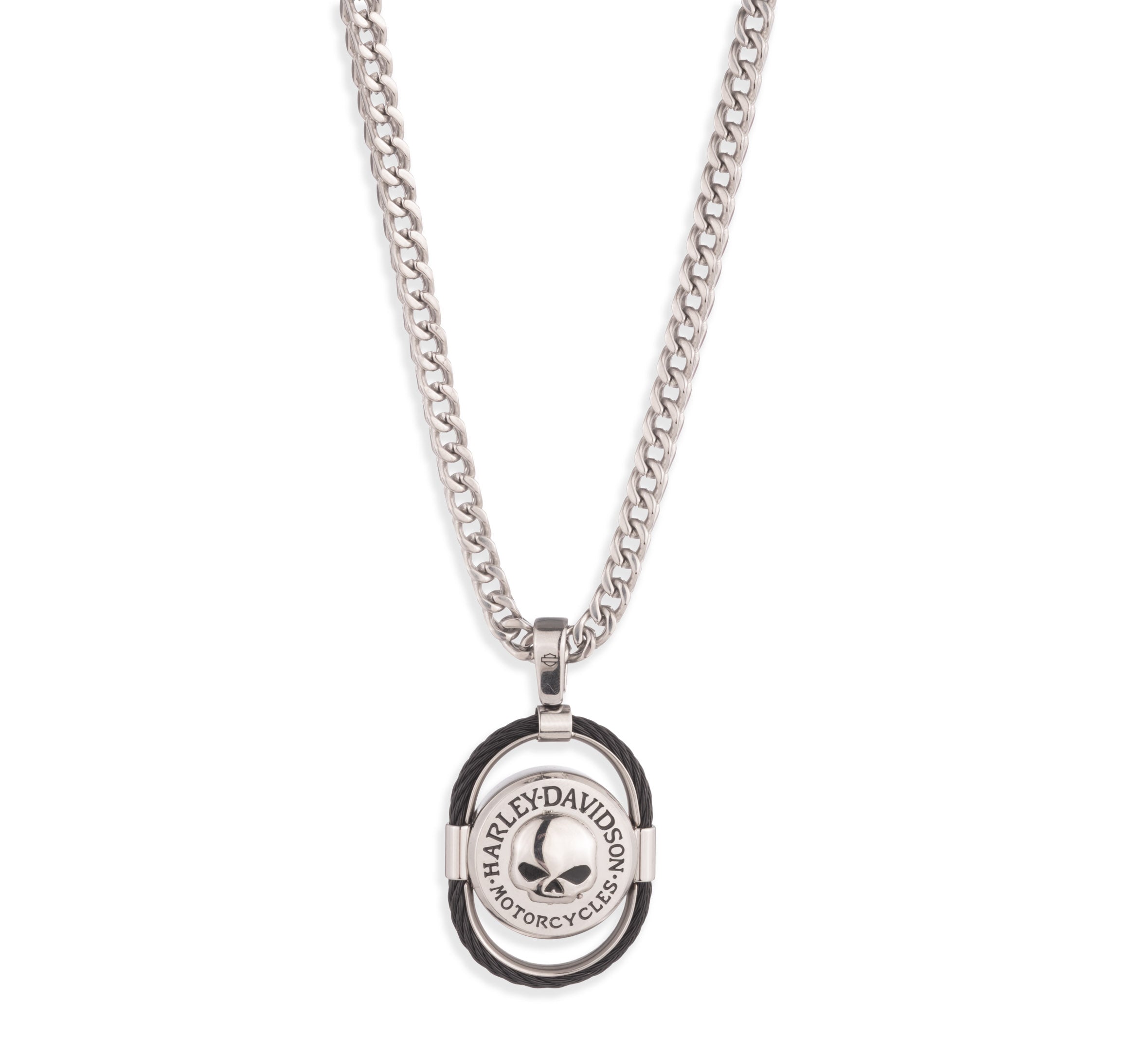 Harley-Davidson® Mens Oval Willie G Skull Necklace – House of Harley®