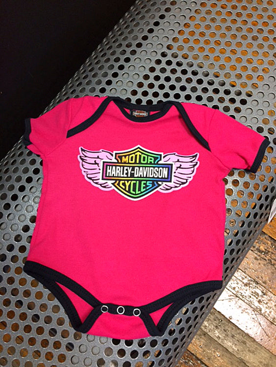 
                  
                    Harley-Davidson® Infant Girls' Wings Creeper | Bar & Shield®
                  
                