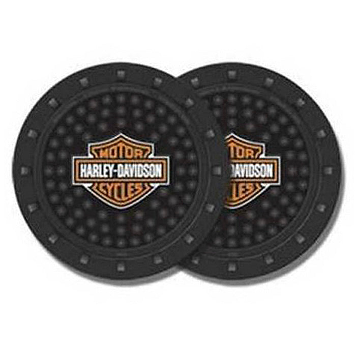 Harley-Davidson® Vehicle Drink Holder Coaster | Bar & Shield® Graphic | Set of 2