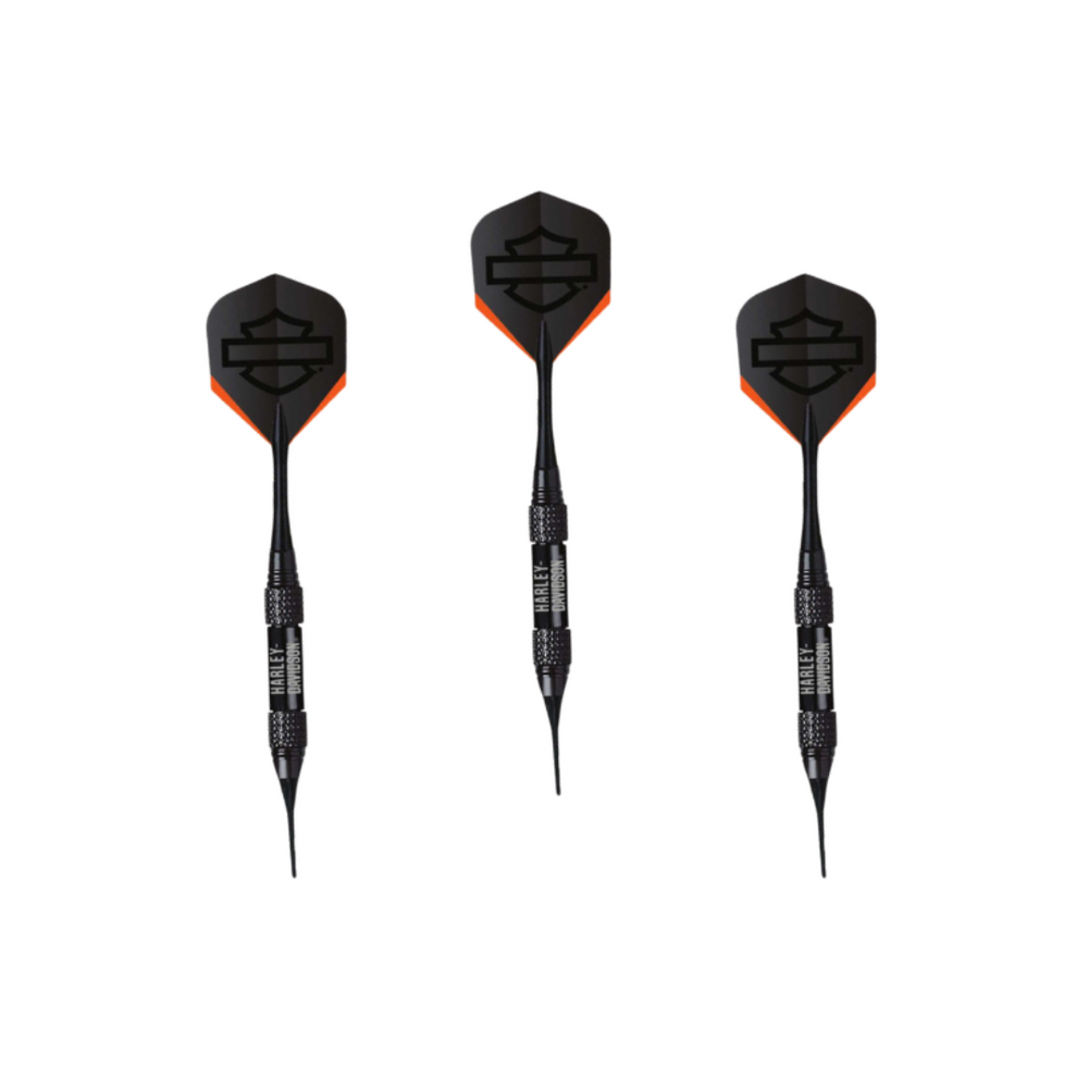 Harley-Davidson® Black Lightning 18 Gram Soft Tip Dart | Bar & Shield® Logo | Set Of Three