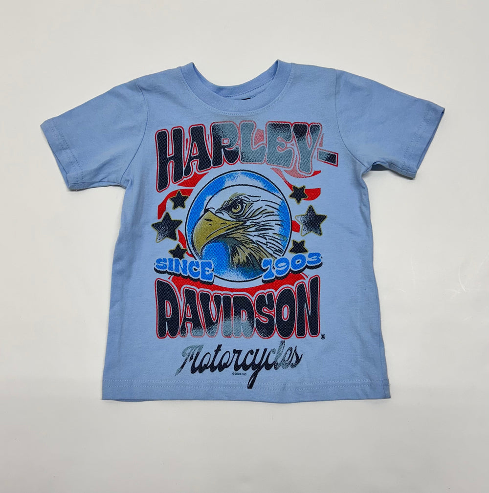 Harley-Davidson® Kids' Eagle Eye Short Sleeve T-Shirt | Blue