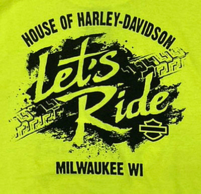 
                  
                    Harley-Davidson® Men's Back Around Short Sleeve T-Shirt | Hi-Vis Yellow
                  
                