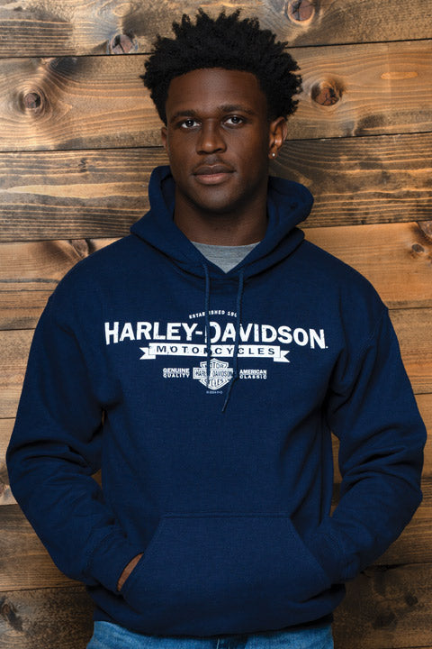 
                  
                    Harley-Davidson® Men's Stinger Pullover Hoodie | Navy Blue
                  
                