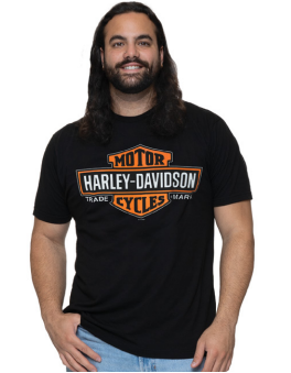 Harley-Davidson® Men's Elongated Bar & Shield Short Sleeve T-Shirt | Black