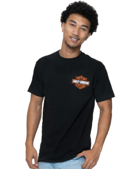 Harley-Davidson® Men's Left Chest Bar & Shield Short Sleeve T-Shirt | Black