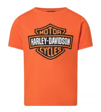 Harley-Davidson® Kids' Bar & Shield® Short Sleeve T-Shirt | Orange