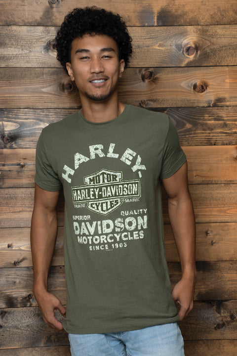 Harley-Davidson® Men's Raging Short Sleeve T-Shirt | Military Green