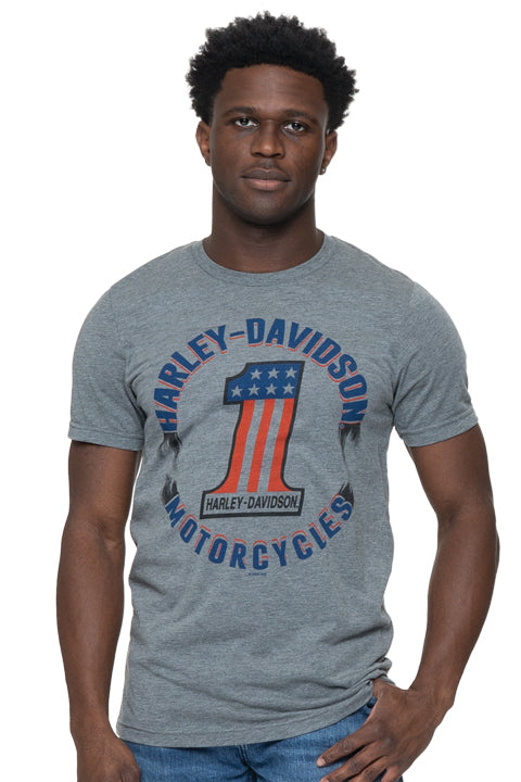 Harley-Davidson® Men's One Streak Short Sleeve T-Shirt | Grey