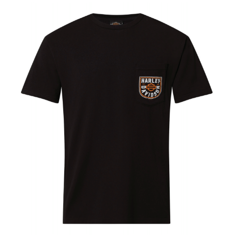 Harley-Davidson® Men's Analyze Short Sleeve Pocket T-Shirt | Black