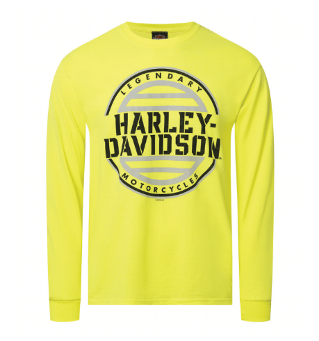 Harley-Davidson® Men's Portion Long Sleeve T-Shirt | Safety Green