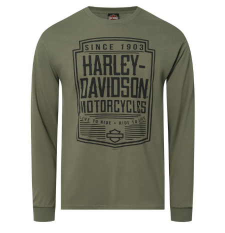 Harley-Davidson® Men's Outburst Long Sleeve T-Shirt | Military Green