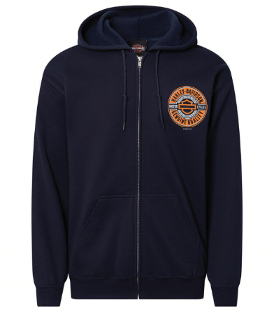 Harley-Davidson® Men's Coil Zip-Up Hoodie | Black