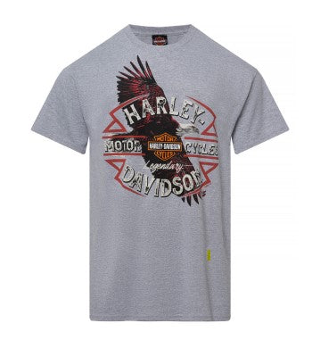 Harley-Davidson® Men's Feather Short Sleeve T-Shirt | Grey