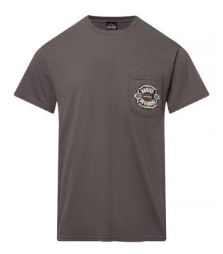 Harley-Davidson® Storm Short Sleeve Pocket T-Shirt | Charcoal