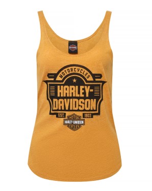 Harley-Davidson® Women's Empire Tank Top | Gold