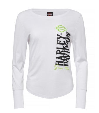 Harley-Davidson® Women's Modern Long Sleeve T-Shirt | White