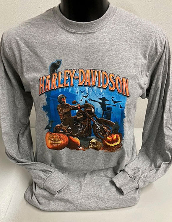 Harley-Davidson® Men's Ghost Rider Halloween T-Shirt, Grey