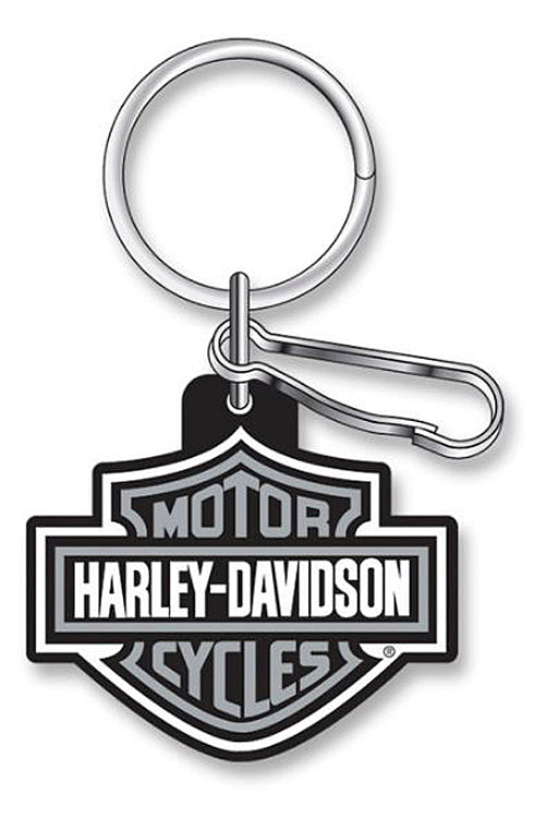 Harley-Davidson® Bar & Shield® Key Chain | Grey