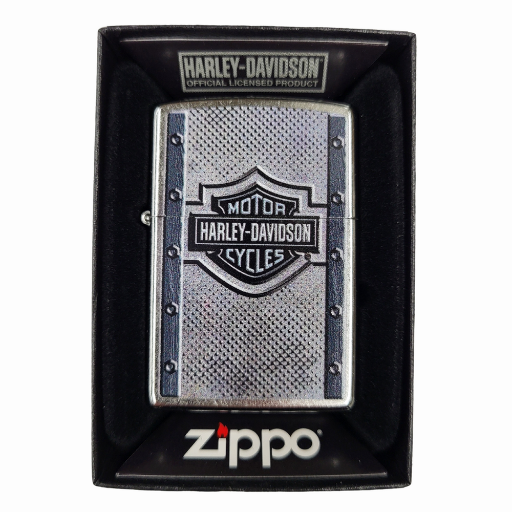 
                  
                    Harley-Davidson® Bar & Shield Bolted Stripes Chrome Zippo® Lighter
                  
                