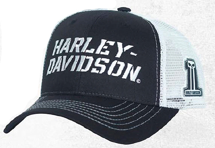 
                  
                    Harley-Davidson® Men's Dark Grit Trucker Cap | One Size Fits Most
                  
                