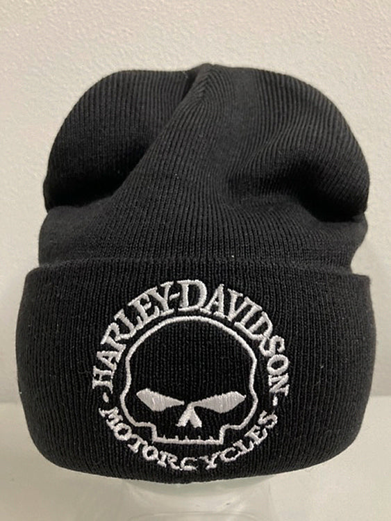 
                  
                    Harley-Davidson® Men's Custom WG Cuffed Knit Cap | Willie G® Skull | Black
                  
                