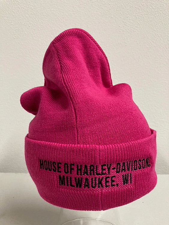 
                  
                    Harley-Davidson® Custom In The Pink Cuffed Knit Cap | Signature Logo | Pink
                  
                