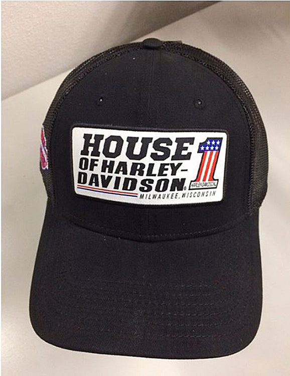 
                  
                    House of Harley-Davidson® Men's Baseball Cap | Customized With House #1 Emblem | One Size Fits Most
                  
                